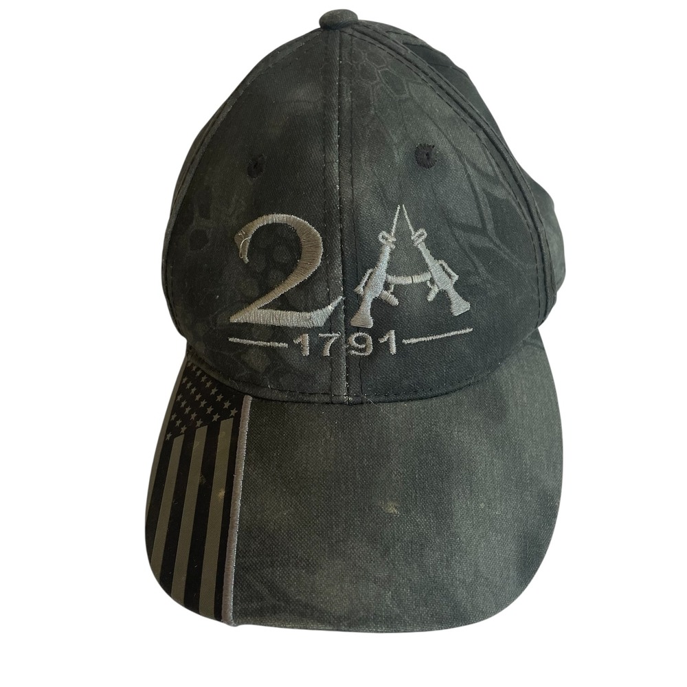 Kryptek‎ Outdoor Cap 2A 1791 American Flag Camo Hat Adult 2nd Amendment Hunting